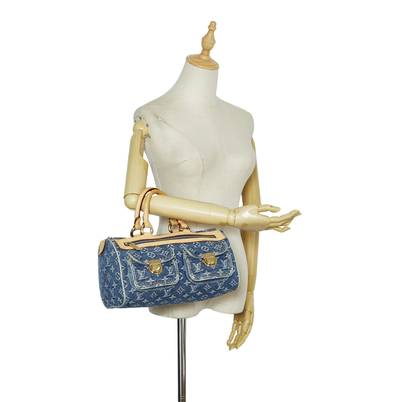 Pre-Loved Louis Vuitton Monogram Denim Neo Speedy 30 - Picture 12 of 12